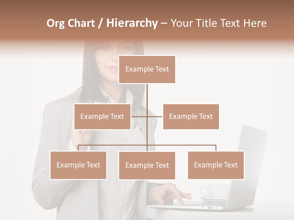 Jacket Woman Hold PowerPoint Template