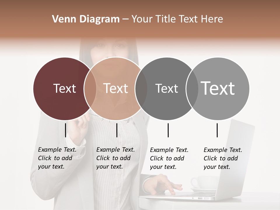 Jacket Woman Hold PowerPoint Template