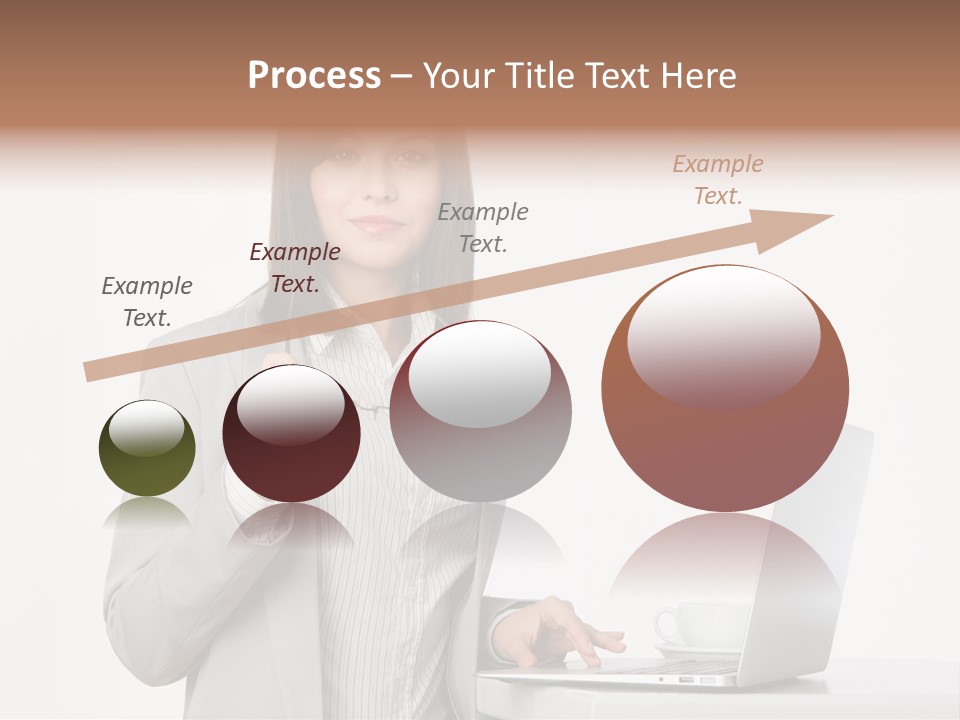 Jacket Woman Hold PowerPoint Template