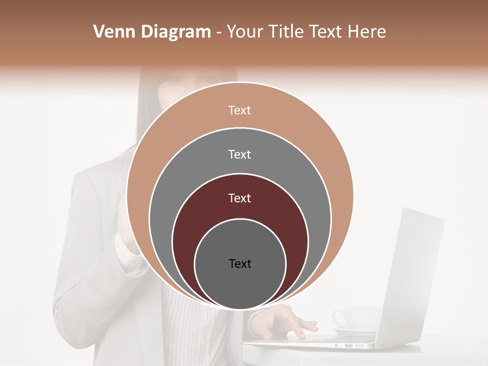 Jacket Woman Hold PowerPoint Template