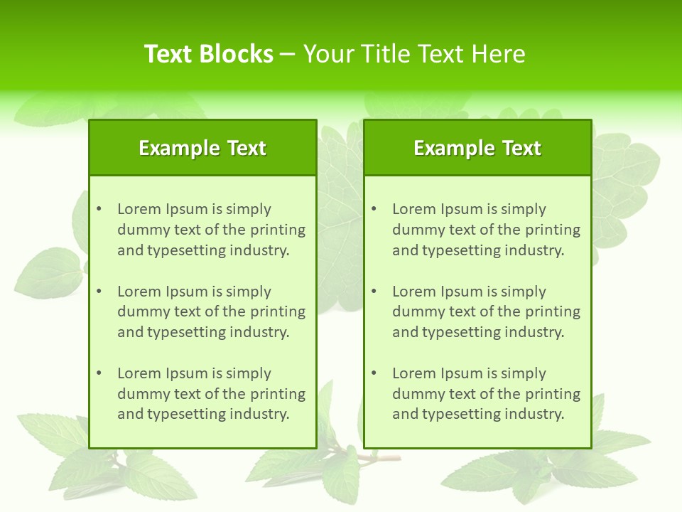 Cook Peppermint Lemon PowerPoint Template