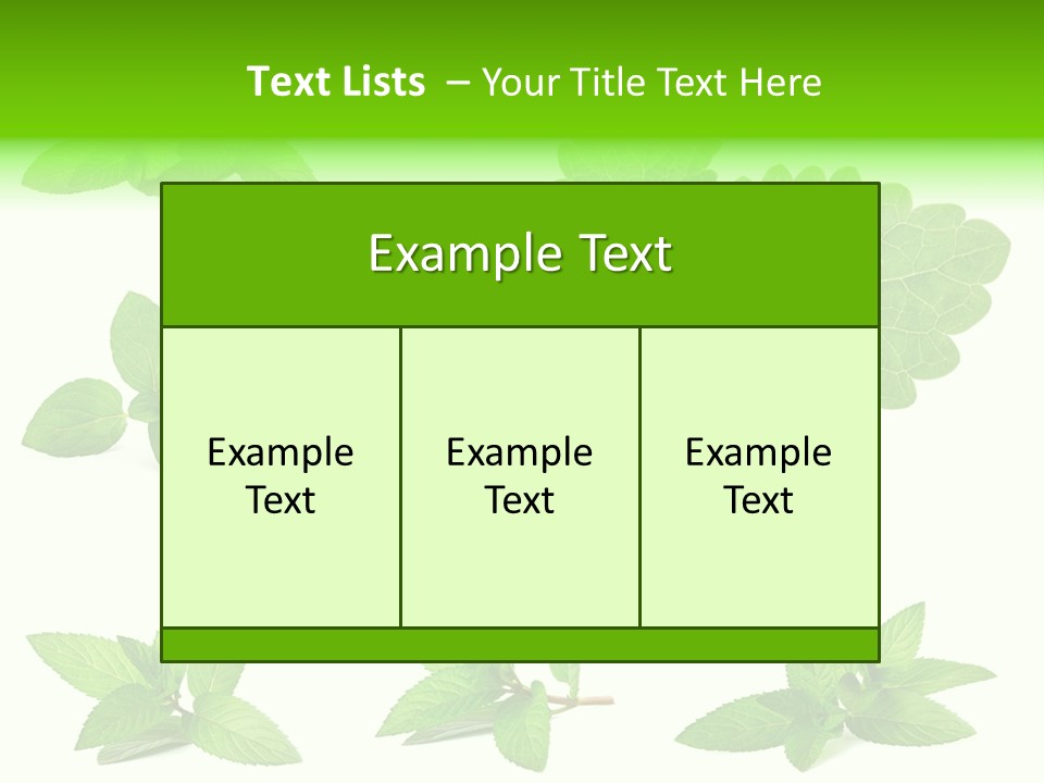 Cook Peppermint Lemon PowerPoint Template