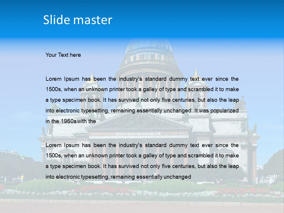 Destinations Christianity Petersburg PowerPoint Template