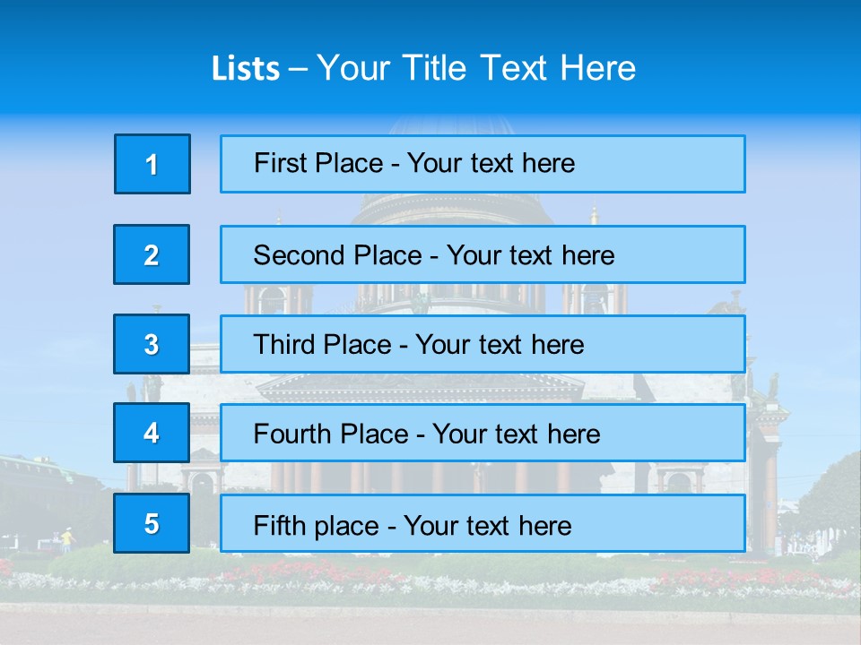 Destinations Christianity Petersburg PowerPoint Template
