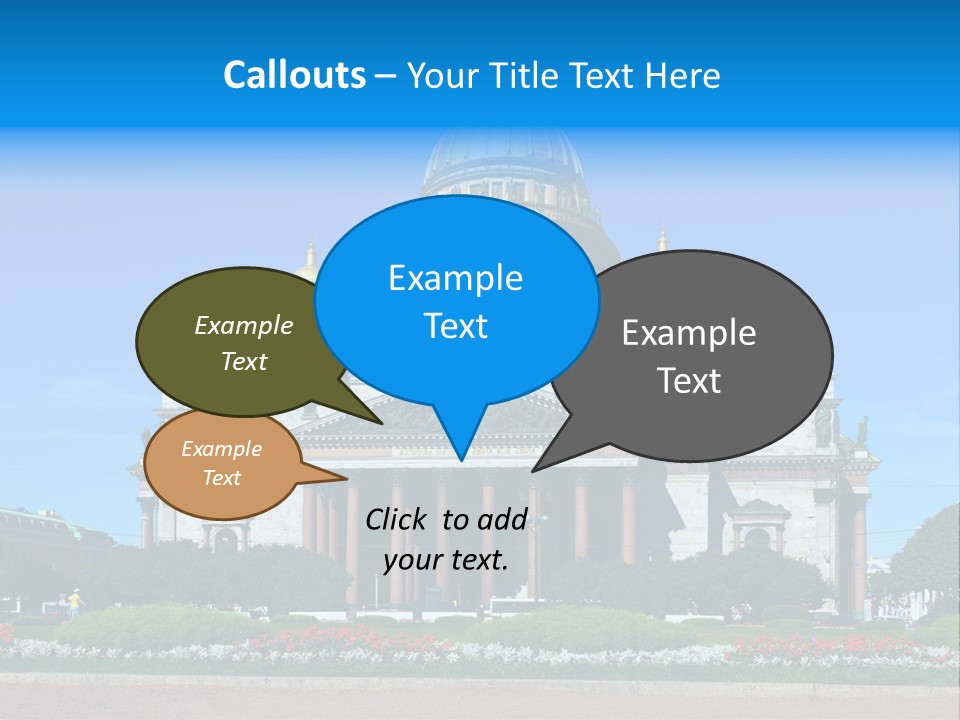 Destinations Christianity Petersburg PowerPoint Template