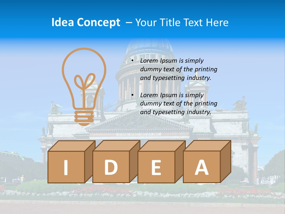 Destinations Christianity Petersburg PowerPoint Template