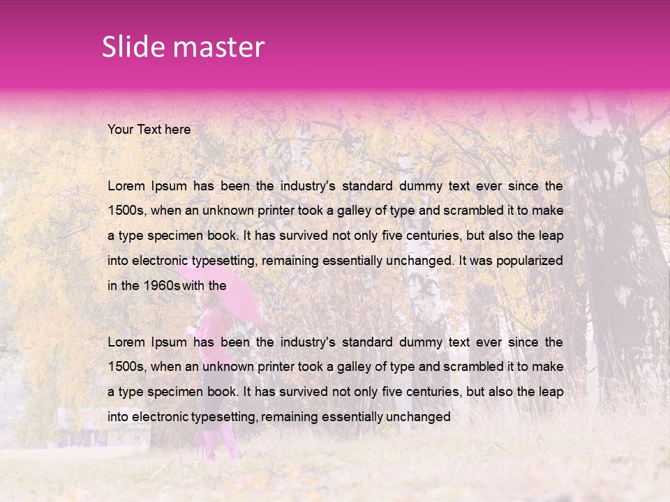 People Rear View One PowerPoint Template