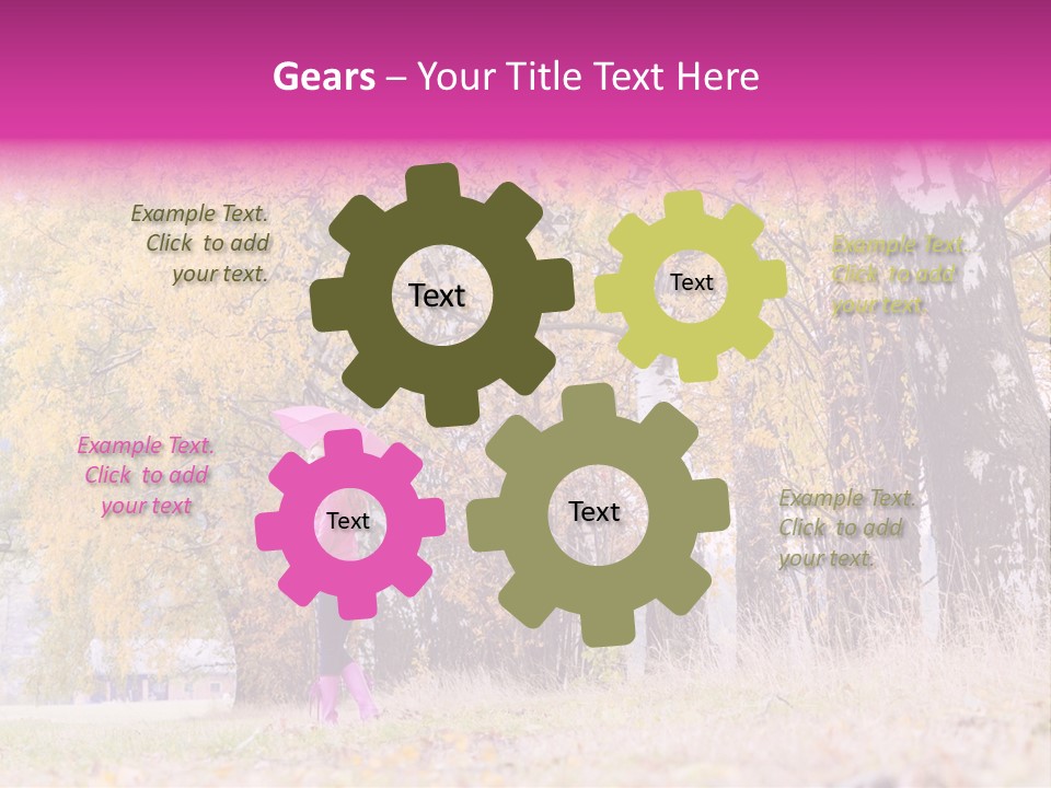 People Rear View One PowerPoint Template