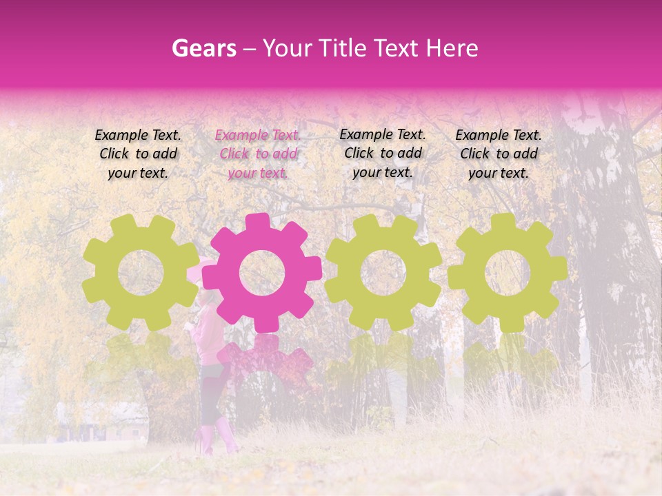 People Rear View One PowerPoint Template