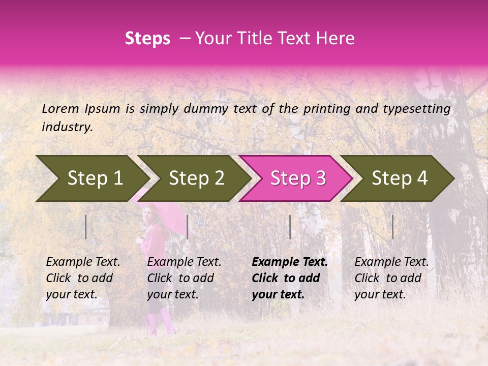 People Rear View One PowerPoint Template