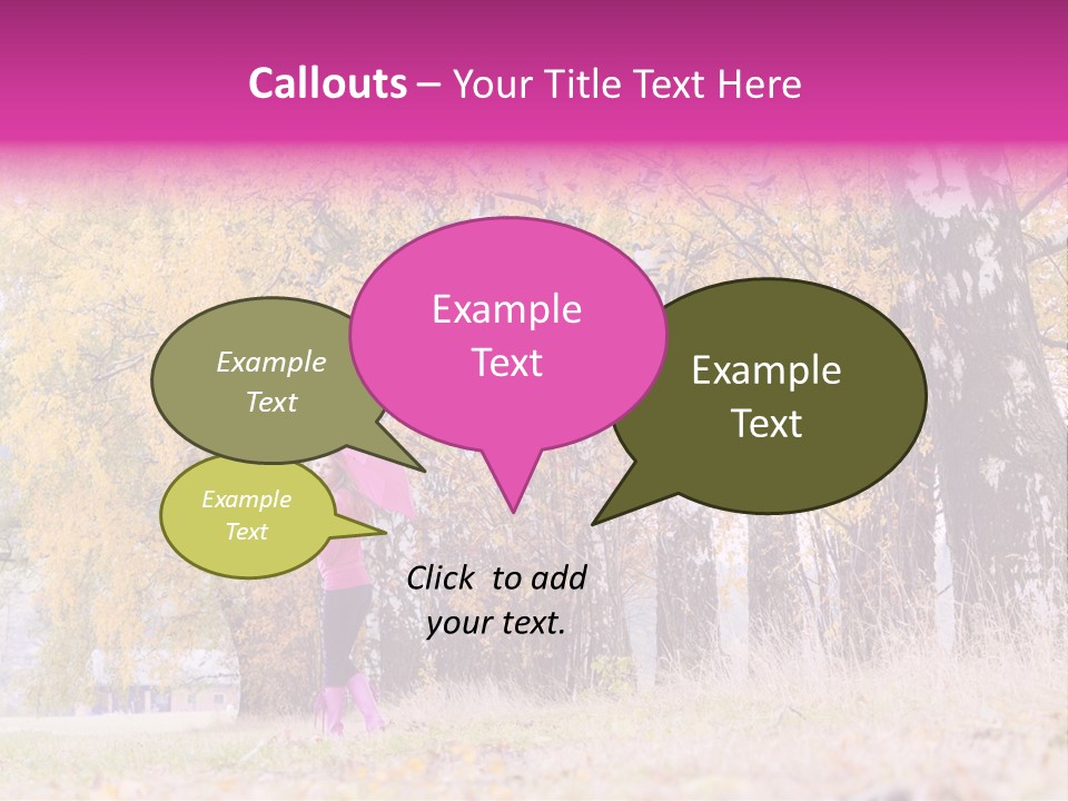 People Rear View One PowerPoint Template