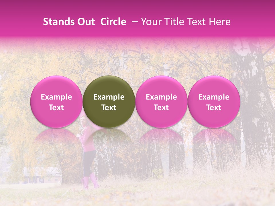 People Rear View One PowerPoint Template