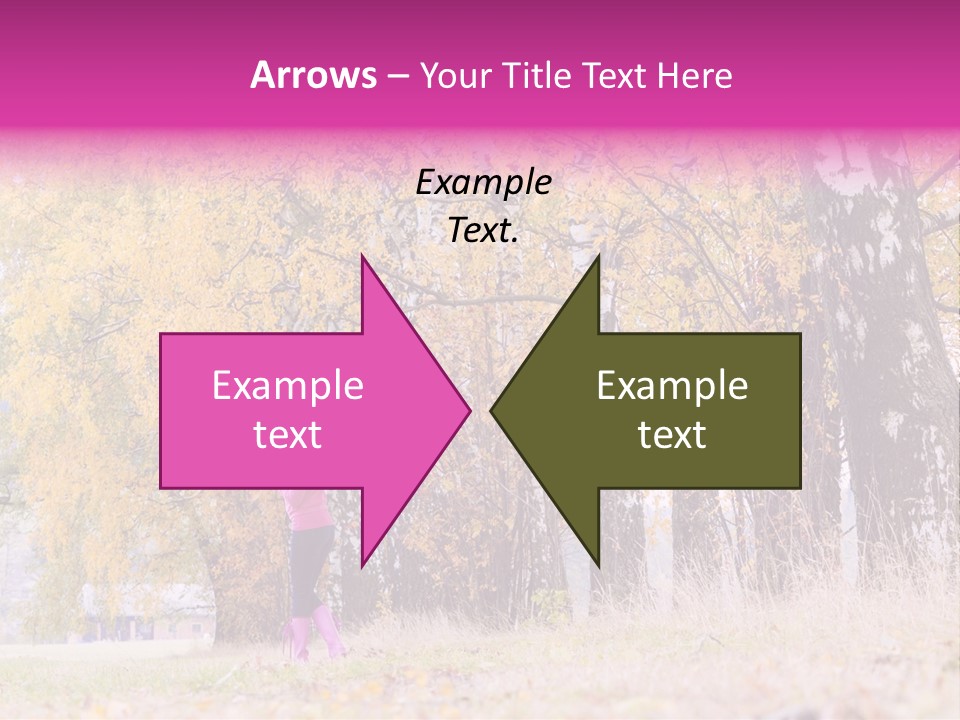 People Rear View One PowerPoint Template