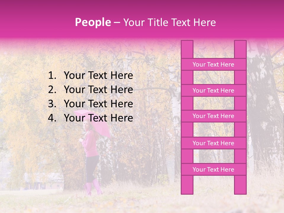 People Rear View One PowerPoint Template