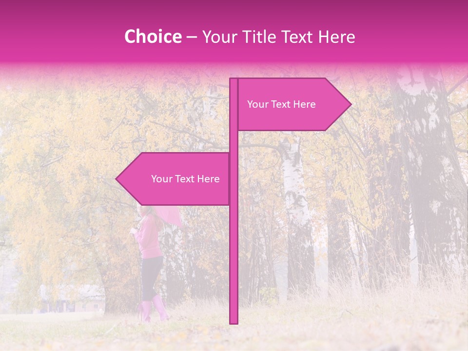 People Rear View One PowerPoint Template