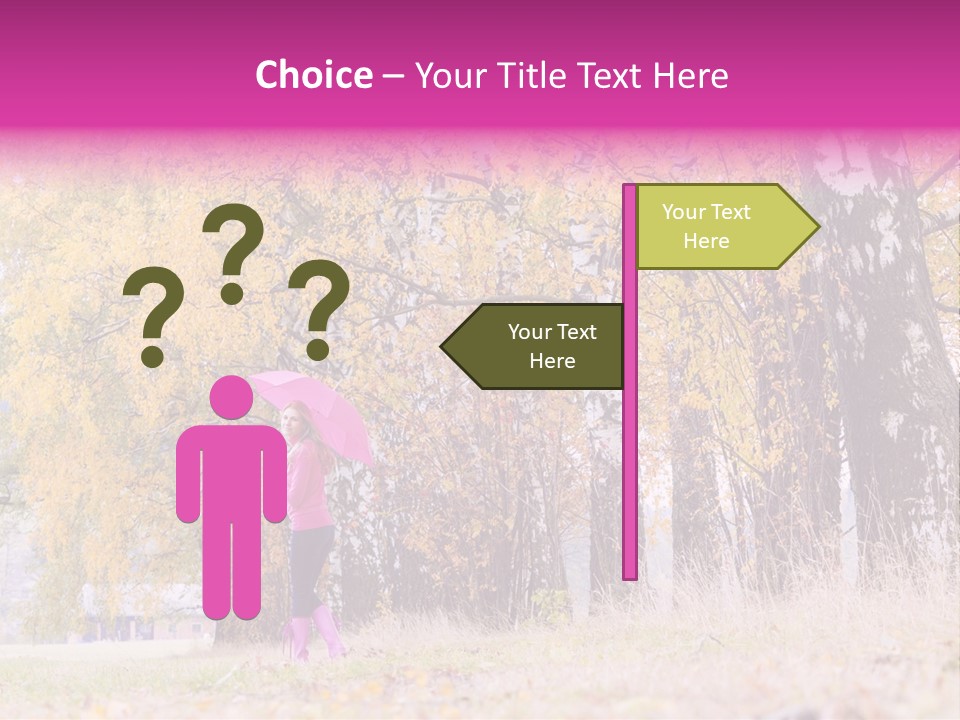 People Rear View One PowerPoint Template