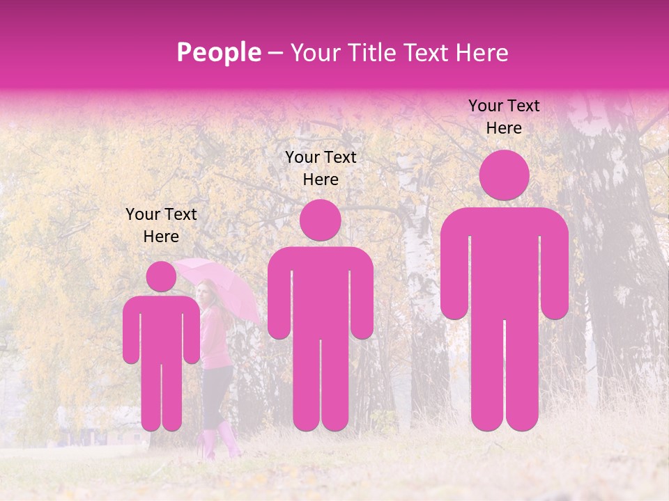 People Rear View One PowerPoint Template