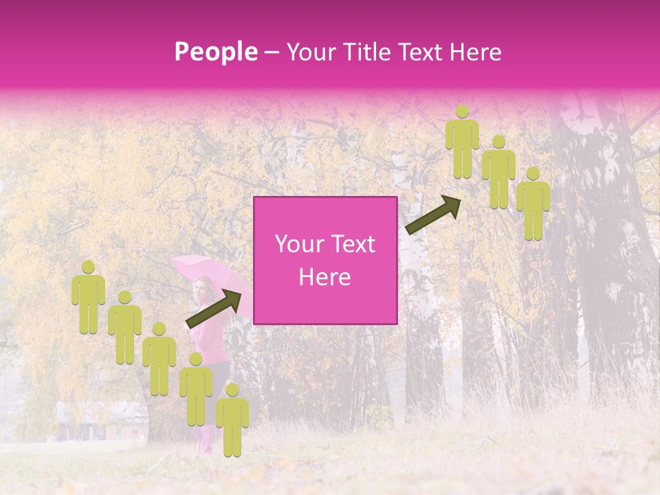 People Rear View One PowerPoint Template