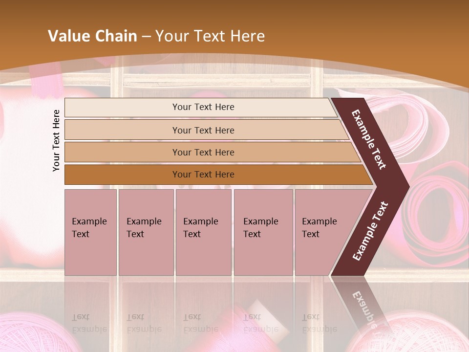 Colorful Assortment Needlework PowerPoint Template