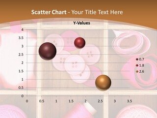 Colorful Assortment Needlework PowerPoint Template