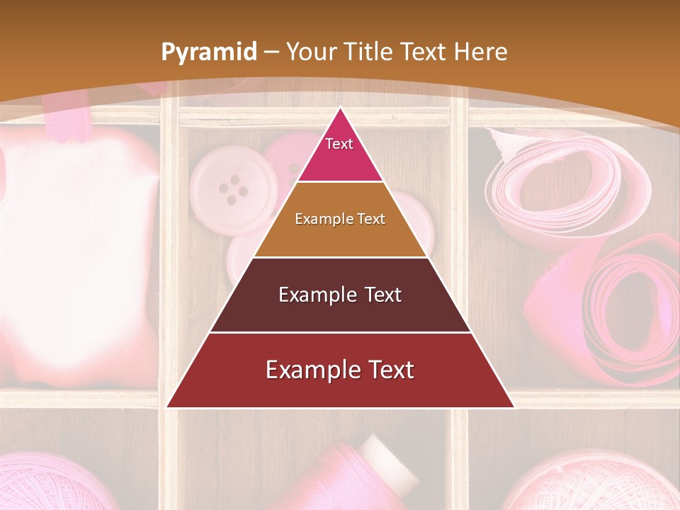 Colorful Assortment Needlework PowerPoint Template