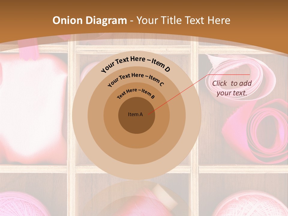 Colorful Assortment Needlework PowerPoint Template