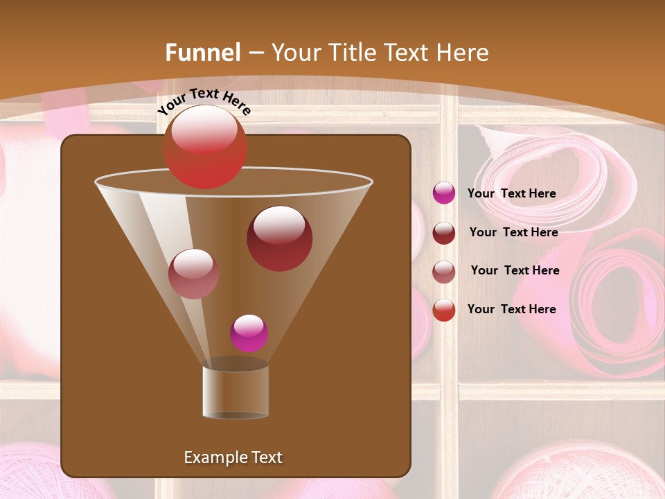 Colorful Assortment Needlework PowerPoint Template