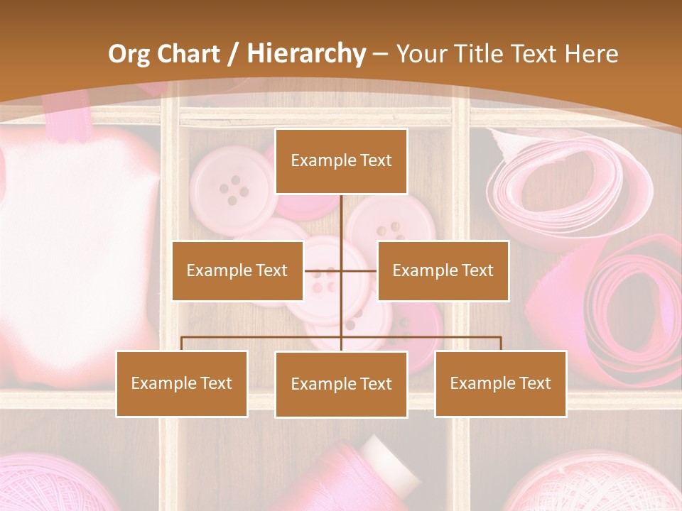 Colorful Assortment Needlework PowerPoint Template