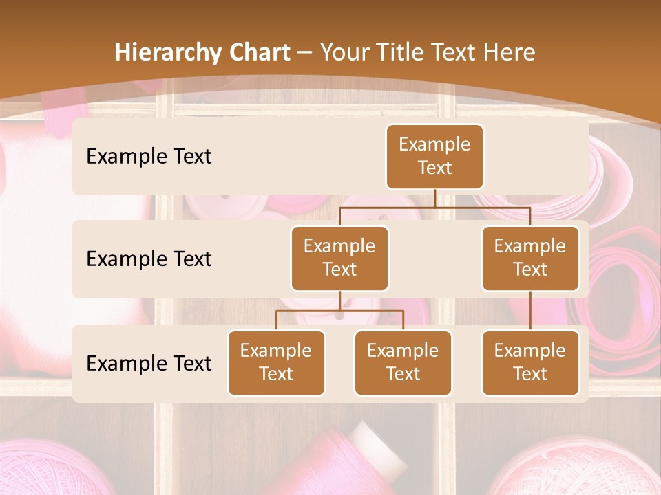 Colorful Assortment Needlework PowerPoint Template