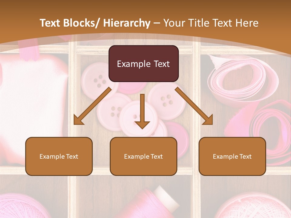 Colorful Assortment Needlework PowerPoint Template