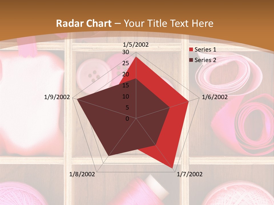 Colorful Assortment Needlework PowerPoint Template