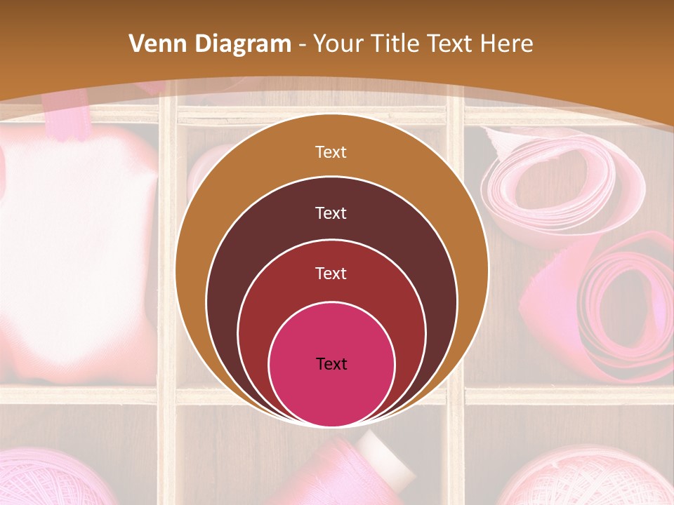 Colorful Assortment Needlework PowerPoint Template