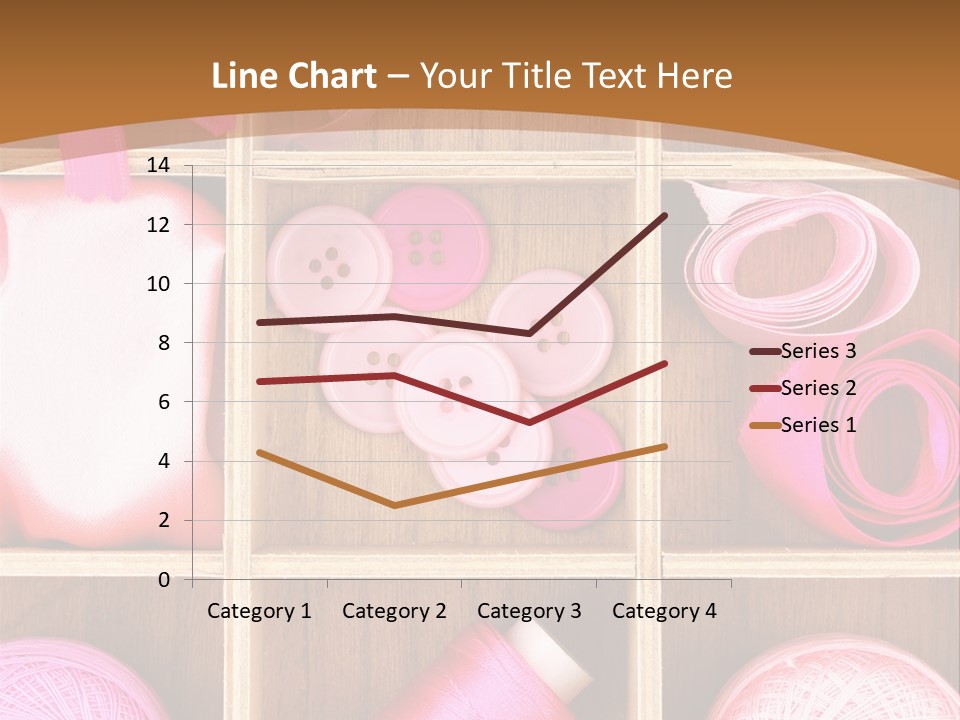 Colorful Assortment Needlework PowerPoint Template