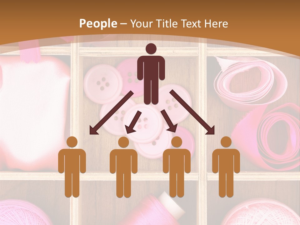 Colorful Assortment Needlework PowerPoint Template