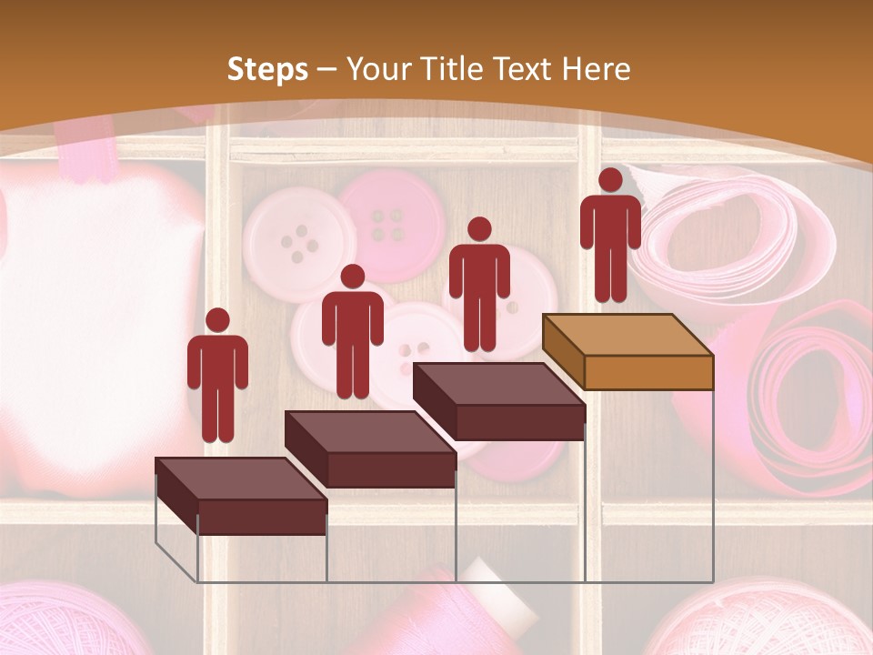 Colorful Assortment Needlework PowerPoint Template