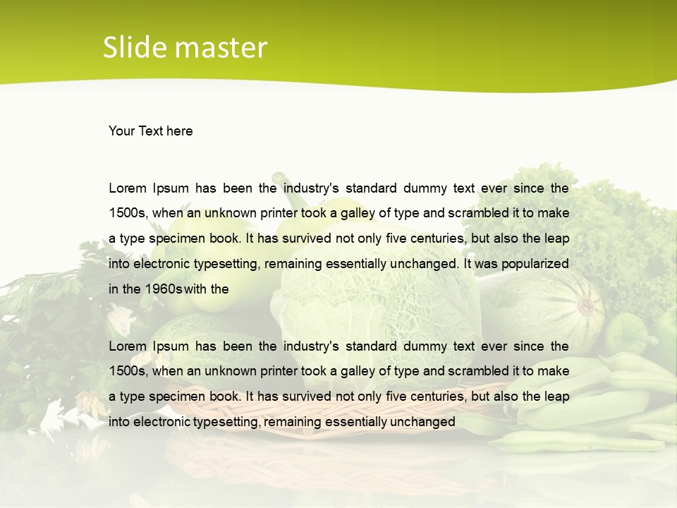 Lifestyle Lightweight Bean PowerPoint Template