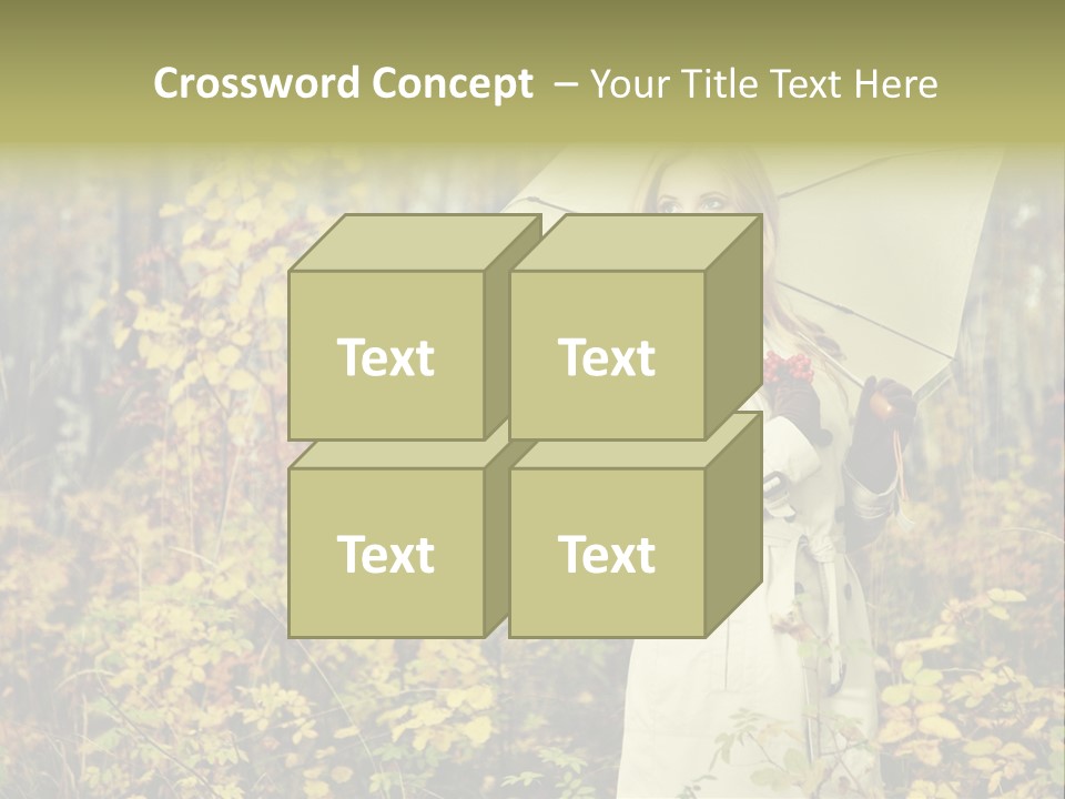 Female Posing Shine PowerPoint Template