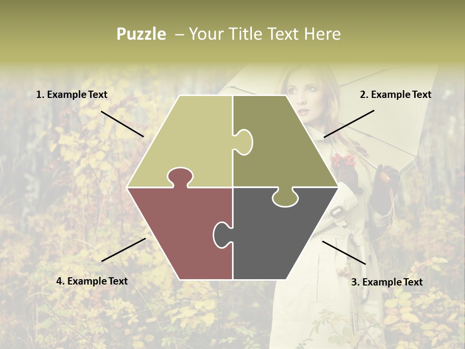 Female Posing Shine PowerPoint Template