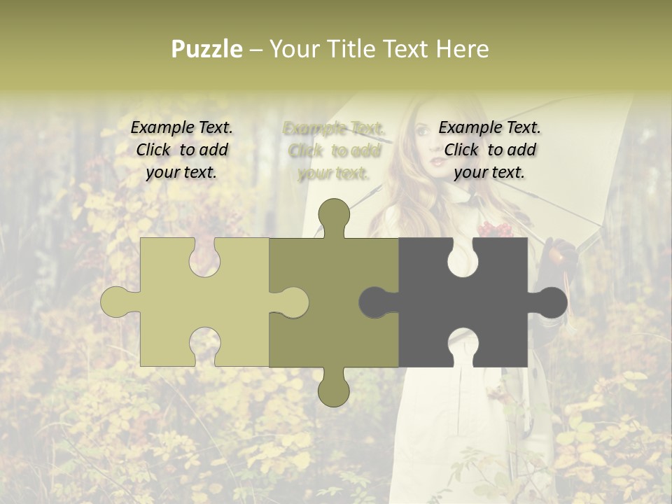 Female Posing Shine PowerPoint Template