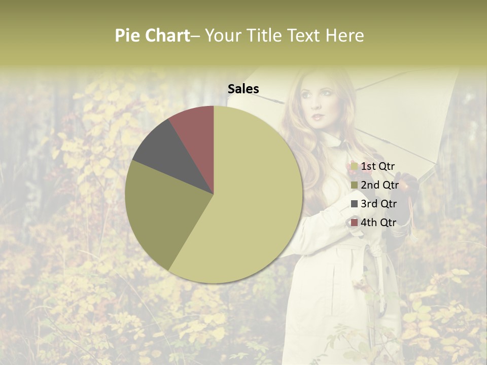 Female Posing Shine PowerPoint Template