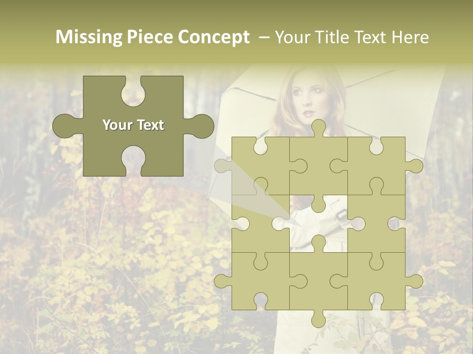 Female Posing Shine PowerPoint Template