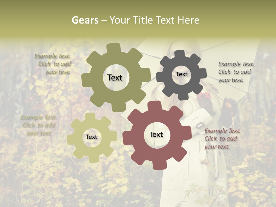 Female Posing Shine PowerPoint Template