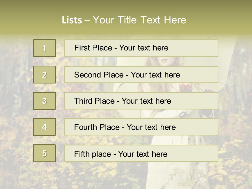 Female Posing Shine PowerPoint Template