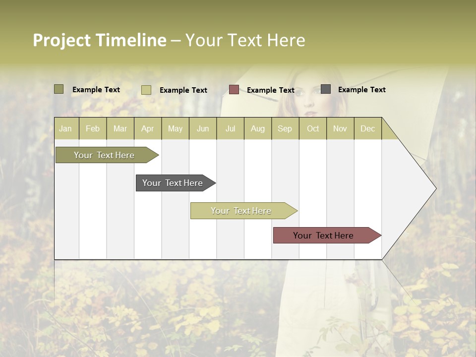 Female Posing Shine PowerPoint Template