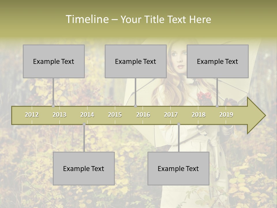 Female Posing Shine PowerPoint Template