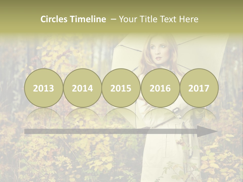 Female Posing Shine PowerPoint Template