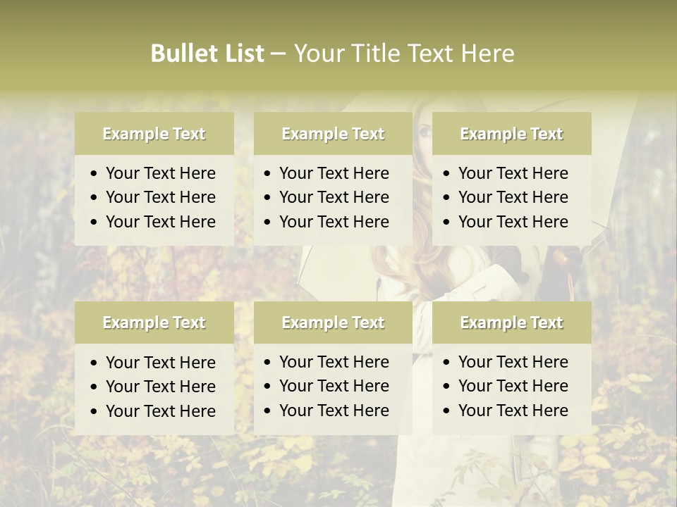 Female Posing Shine PowerPoint Template