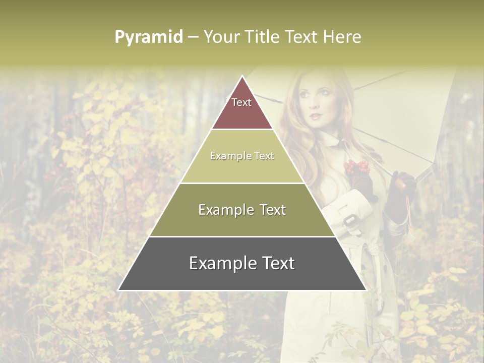 Female Posing Shine PowerPoint Template