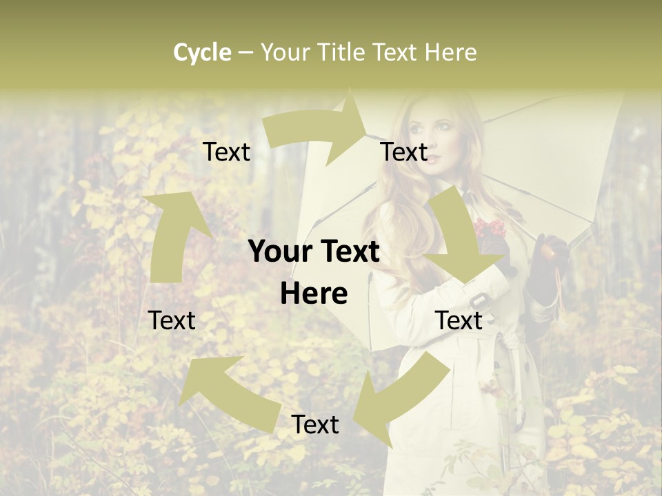 Female Posing Shine PowerPoint Template