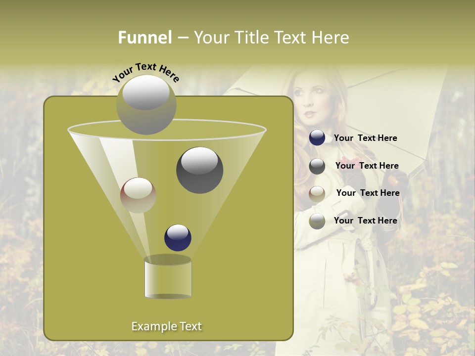 Female Posing Shine PowerPoint Template